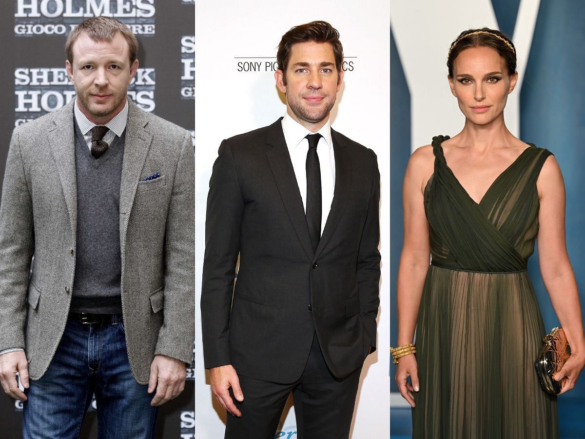 Stills of Guy Ritchie, John Krasinski, and Natalie Portman