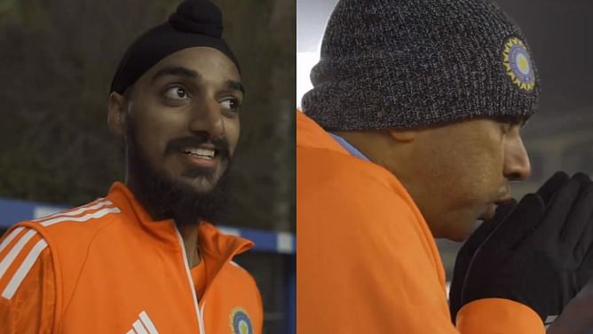 [Watch] Hilarious Arshdeep and Shubman, 'freezing' Rahul Dravid in India's Mohali nets session