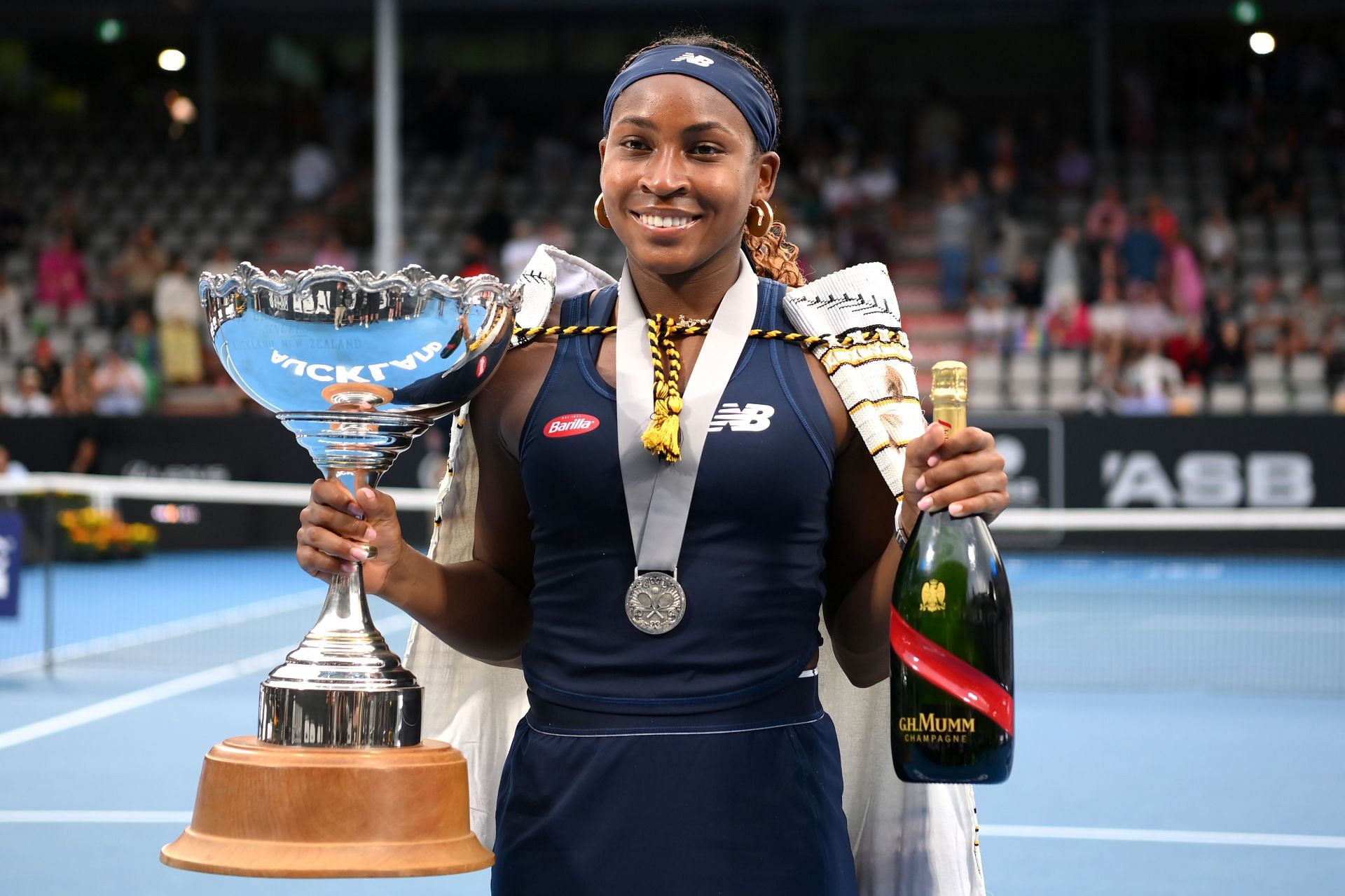 Coco Gauff successfully defended her Women&#039;s ASB Classic title.