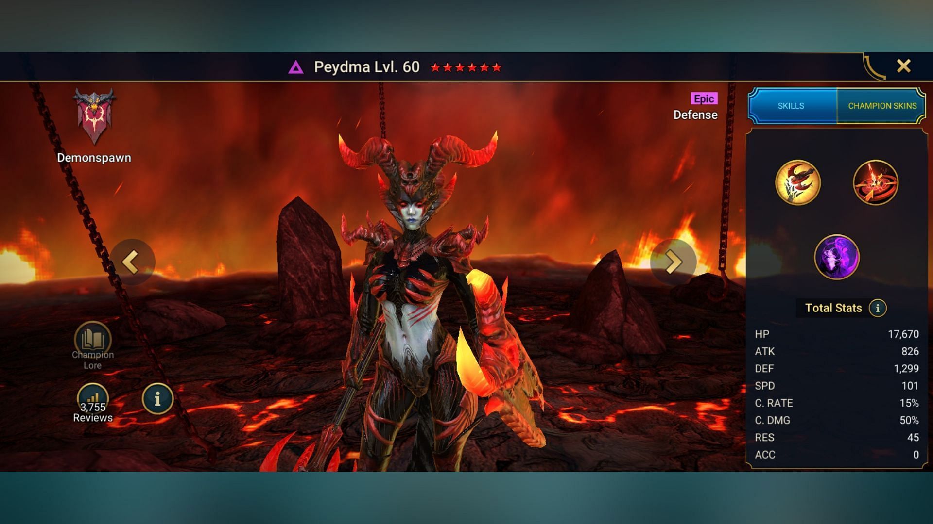 Peydma in Raid Shadow Legends (Image via Plarium)