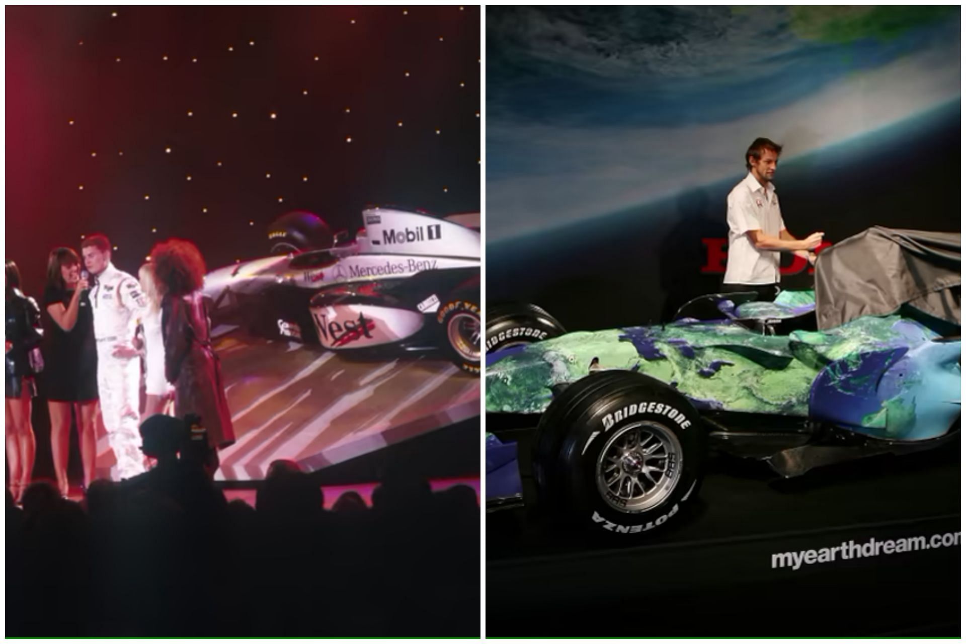 There have been many bizarre car launches in the history of F1 (Collage via Sportskeda)