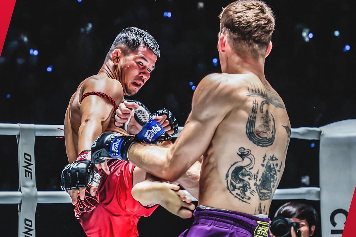 Thai legend Nong-O Hama believes that if had more time in the opening round he could have finished Nico Carrillo in their showdown last month. -- Photo by ONE Championship