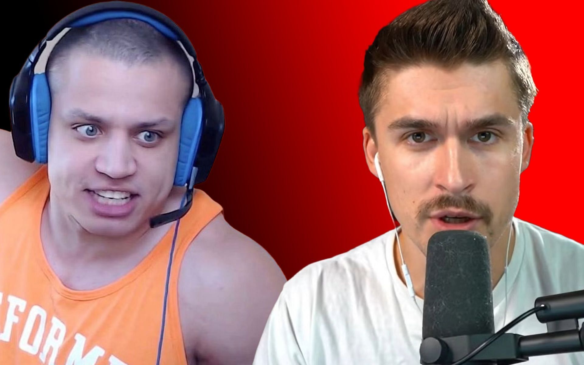 Tyler1 has brutally roasted Ludwig in a livestream (Image via loltyler1/Twitch and Mogul Mail/YouTube)