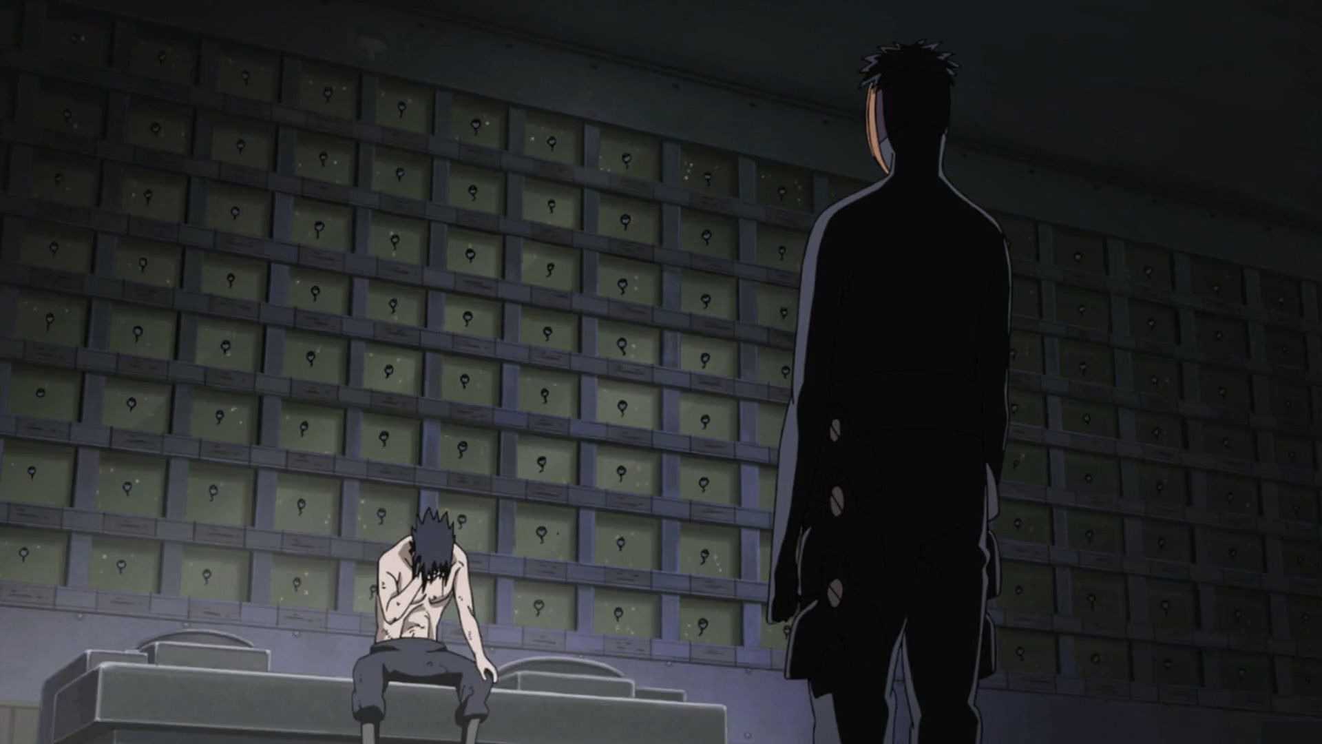 Obito&#039;s laboratory as seen in the anime (Image via Studio Pierrot)