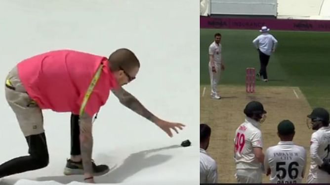 [Watch] Steve Smith halts play due to a tiny object on the sightscreen during the 3rd AUS vs PAK Test
