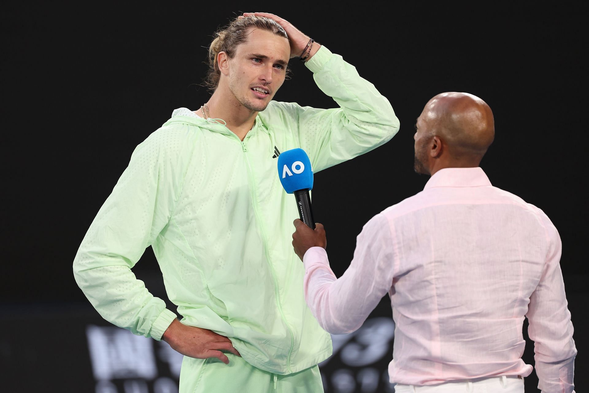 Alexander Zverev at the 2024 Australian Open