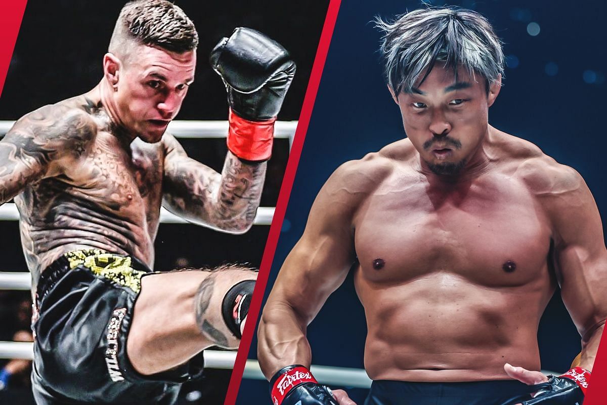 Sexyama (R) has no regrets taking on Nieky Holzken (L) in a special rules showdown at ONE 165 despite absorbing a first-round TKO loss. -- Photo by ONE Championship