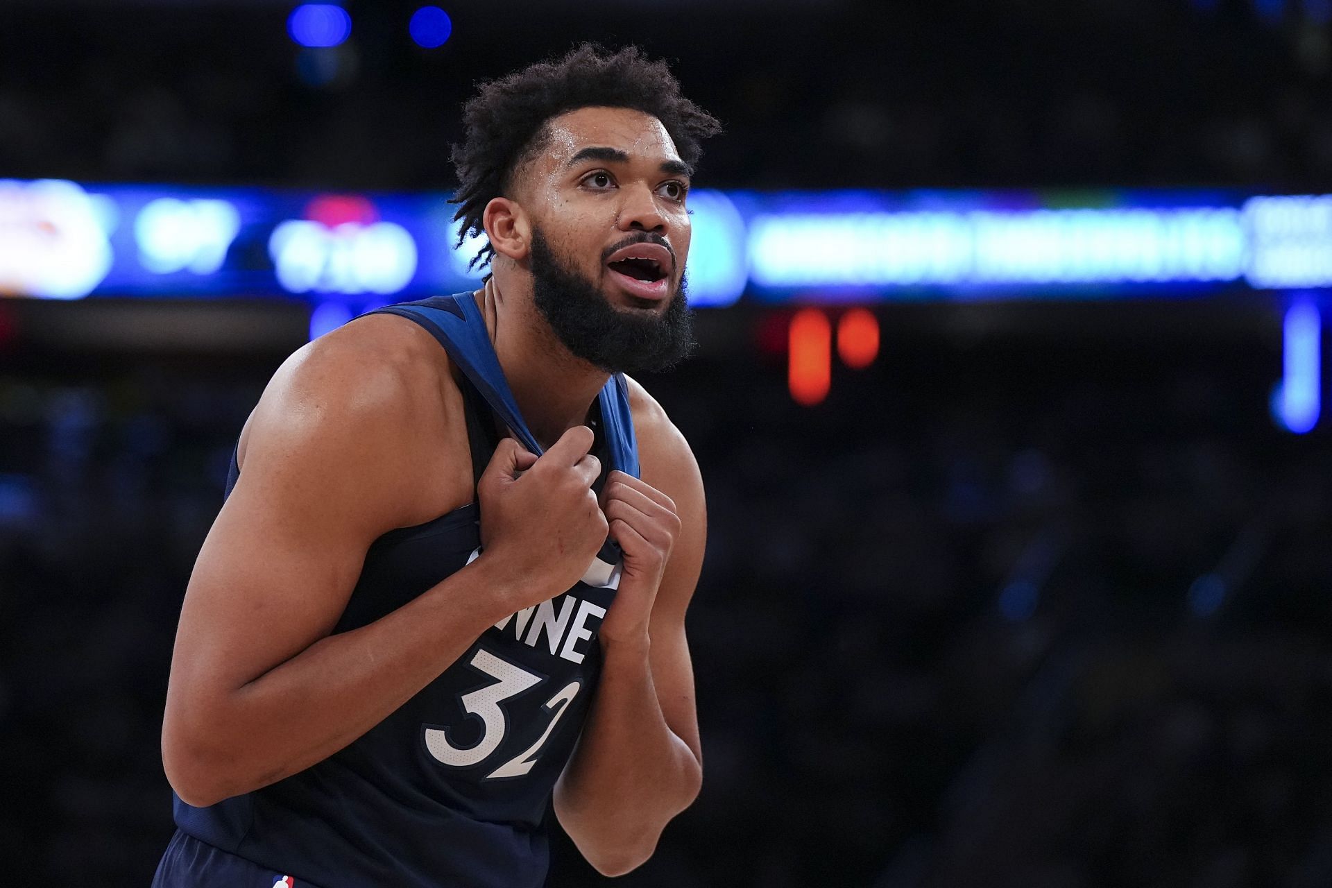 Karl-Anthony Towns of the Minnesota Timberwolves