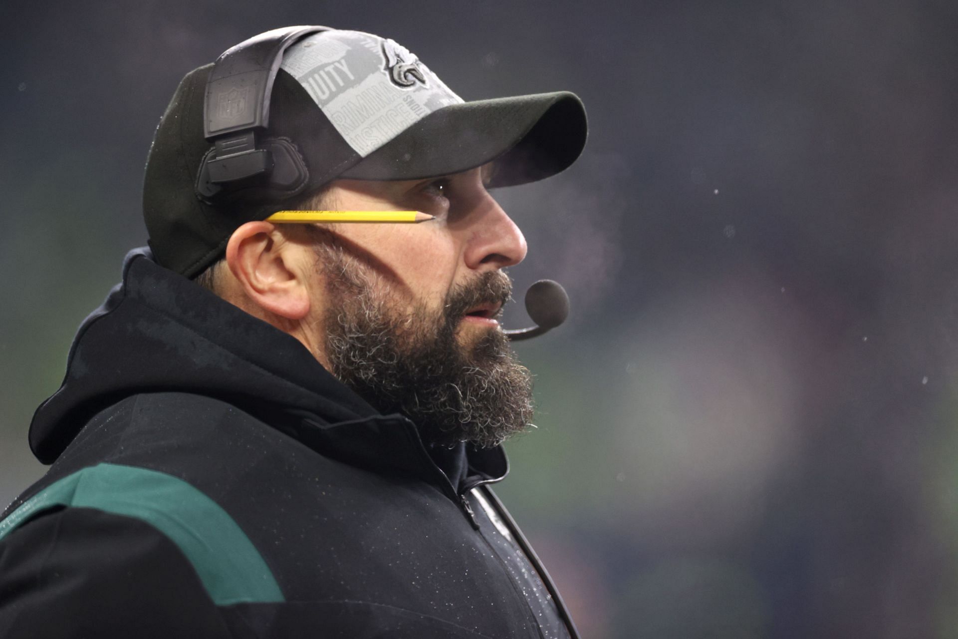 Philadelphia Eagles defensive play-caller Matt Patricia