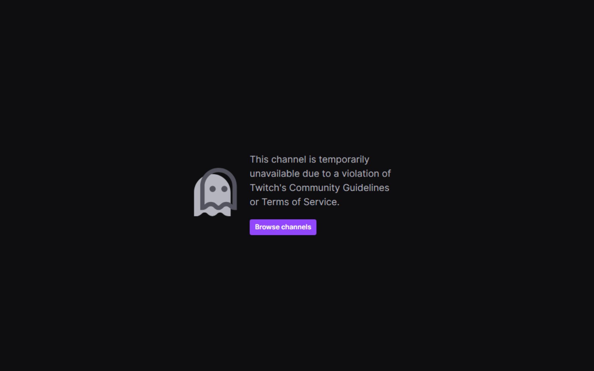 Boggles Twitch account gets Banned (Image via Twitch)