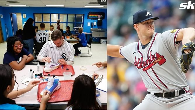 Chicago White Sox Players swing into after-school fun at the Bartlett J. McCartin Boys & Girls Club ft. Michael Soroka and more