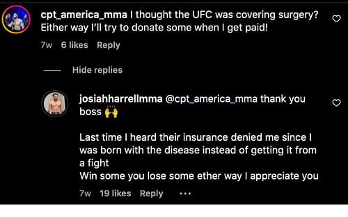 Screenshot from @josiahharrellmma on Instagram