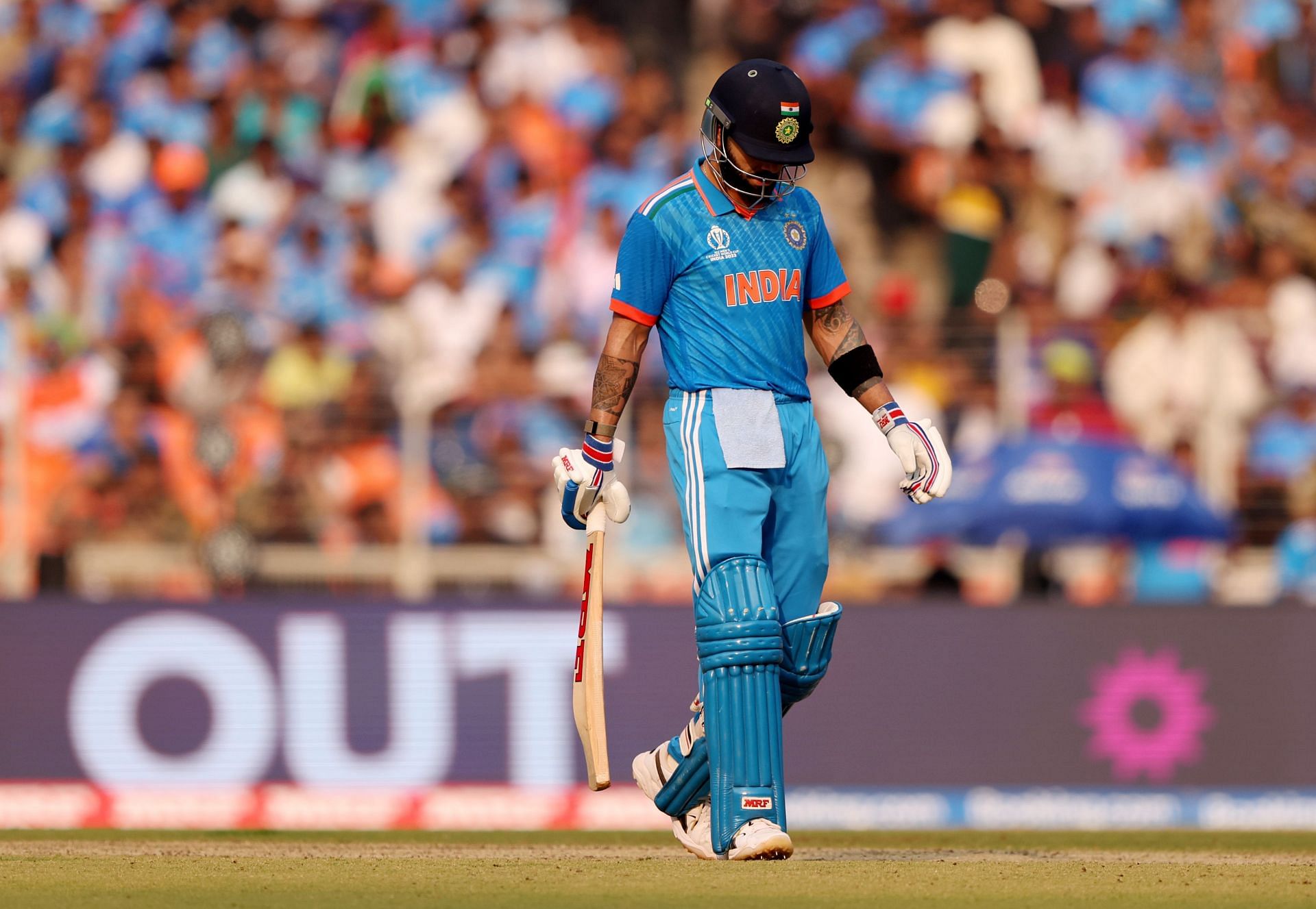 Virat Kohli was dismissed for a golden duck. [P/C: Getty]