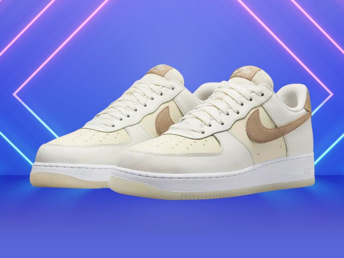 Nike Air Force 1 Low Khaki/Coconut Milk sneakers (Image via Nike)