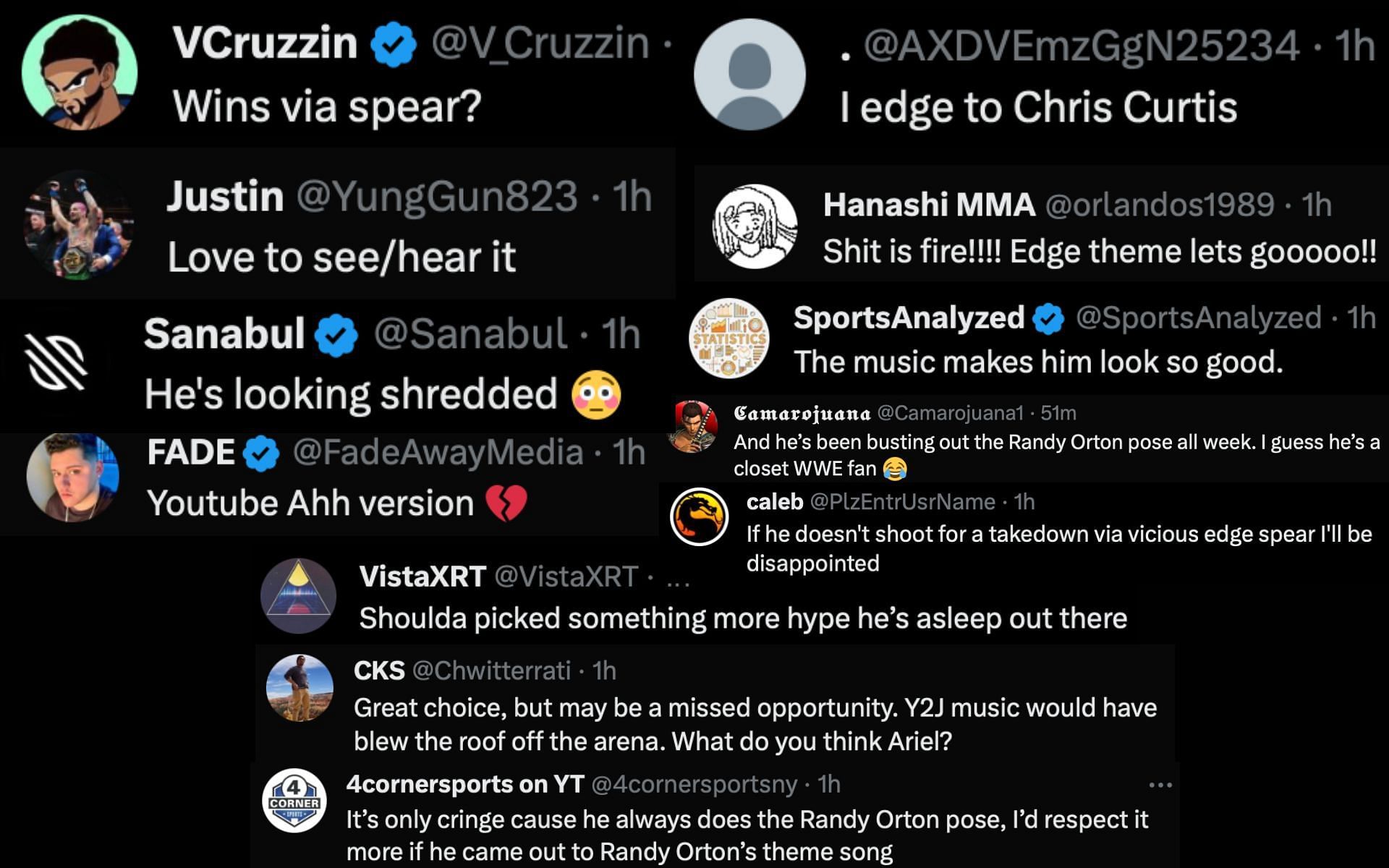 Fans react to Curtis&#039; walkout song.