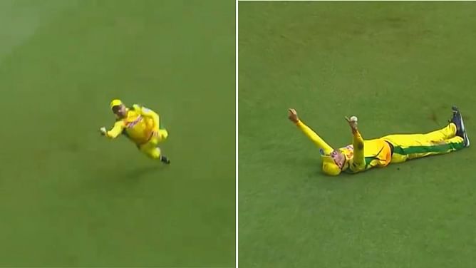 [Watch] Faf du Plessis takes one-handed stunner to dismiss the explosive Dewald Brevis during JSK vs MICT match of SA20 2024