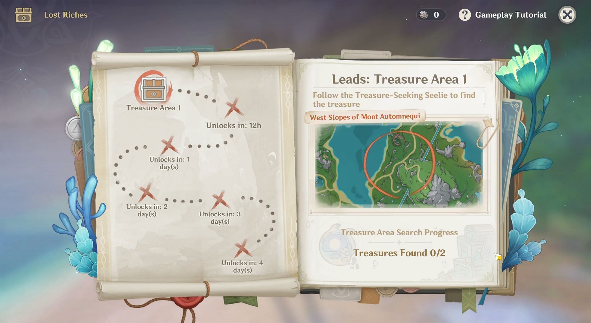Ulman will mark the locations of new treasure areas each day (Image via HoYoverse)