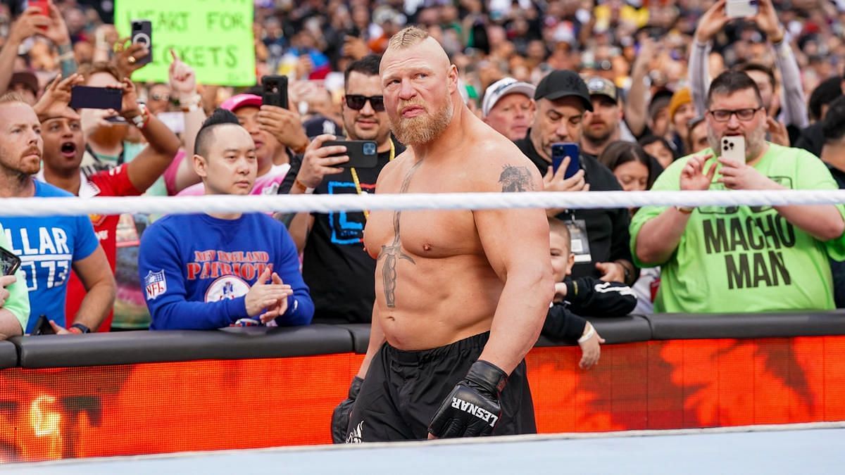 Brock Lesnar was replaced in the Royal Rumble match