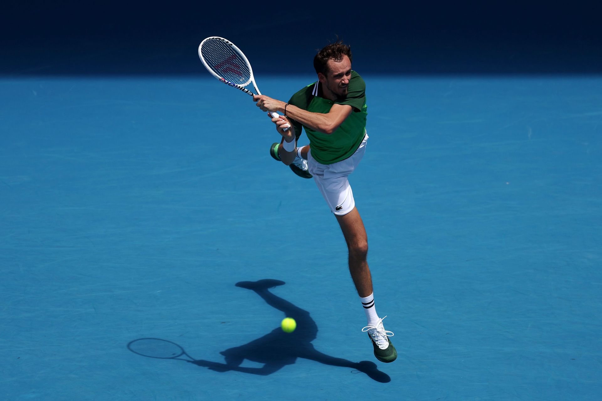 Daniil Medvedev in action at the 2024 Australian Open.