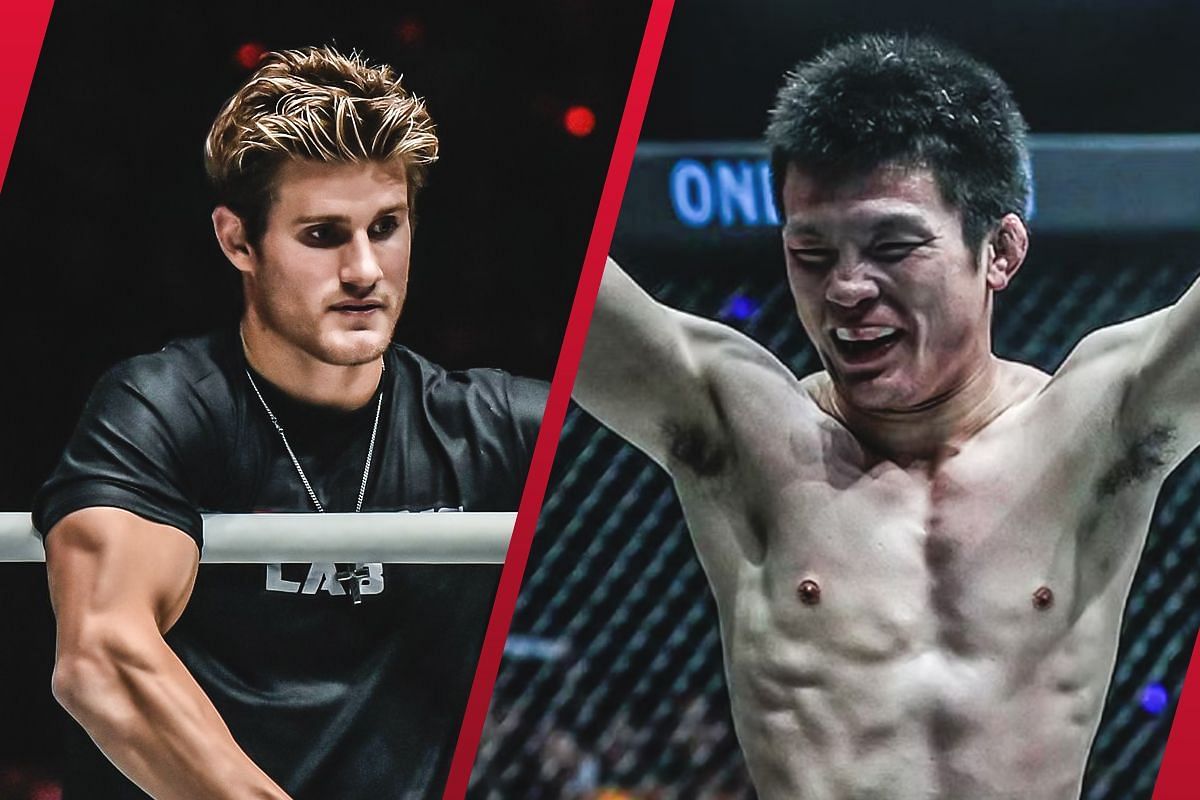 Sage Northcutt (L) clashes with Shinya Aoki (R) in a lightweight MMA match at ONE 165. -- Photo by ONE Championship 