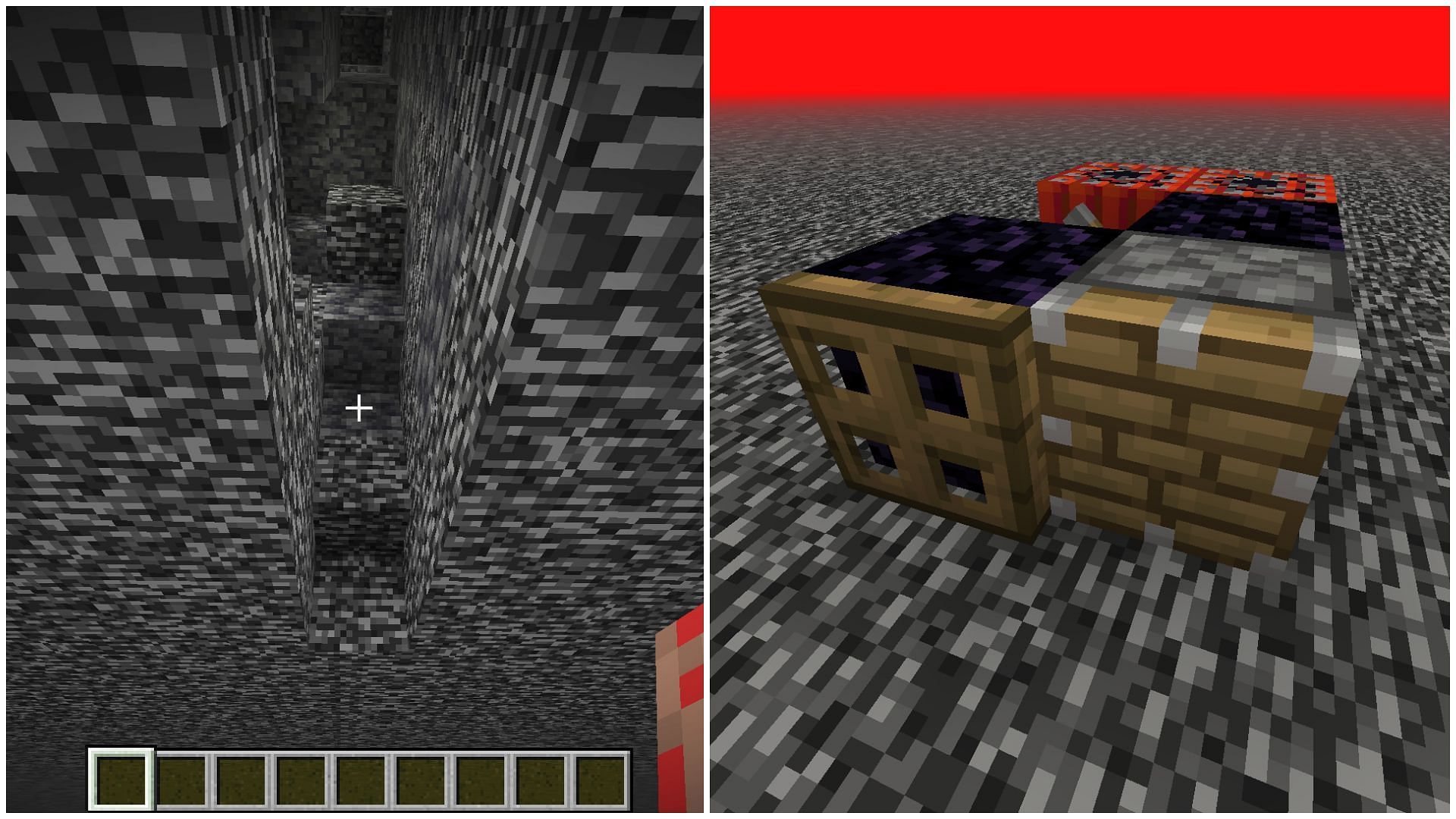 Breaking bedrock in Minecraft is slightly tricky, but it has been perfected over the years (Image via Mojang)