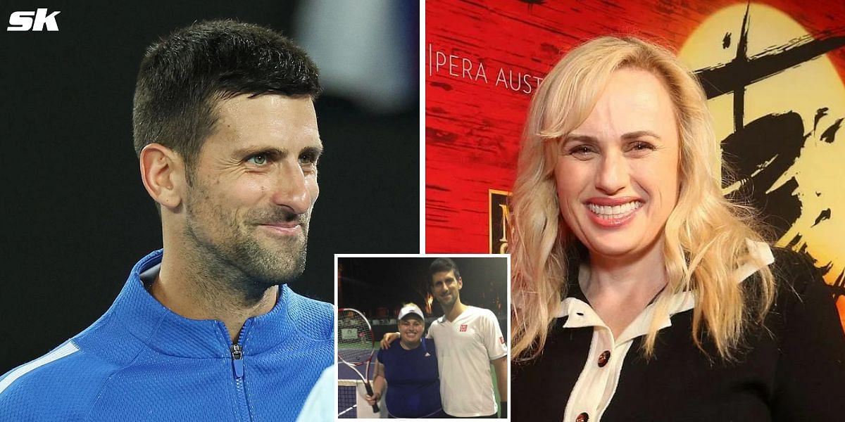 Novak Djokovic and Rebel Wilson met again at this year