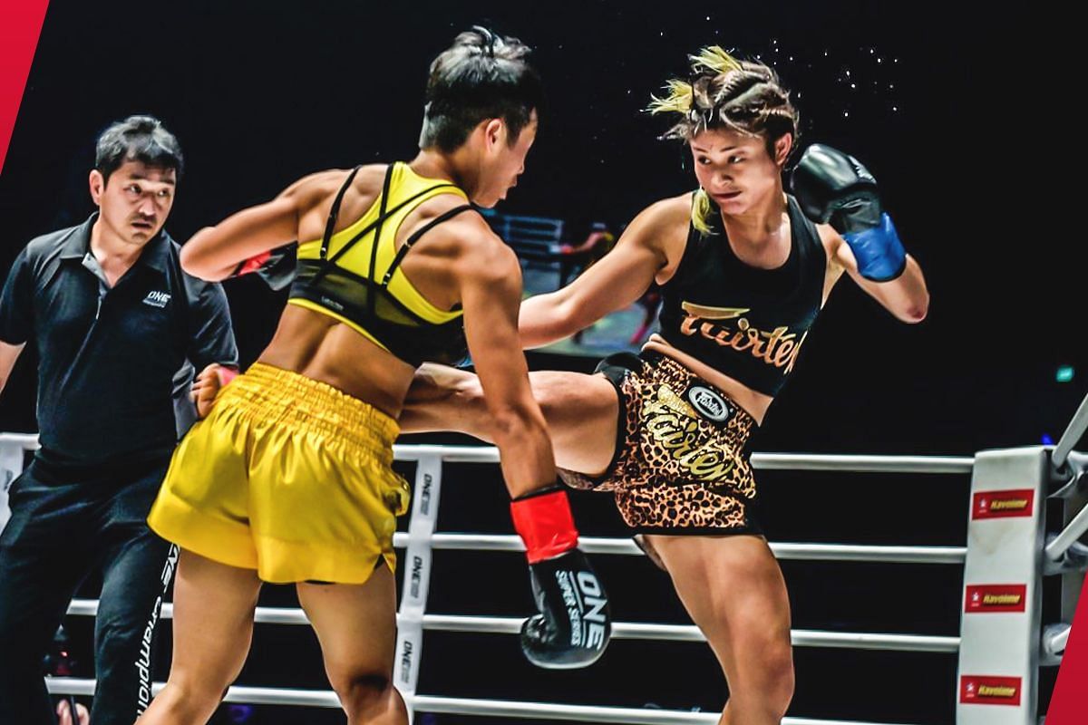 Kai Ting Chuang and Stamp Fairtex wen to war for the ONE atomweight kickboxing world title