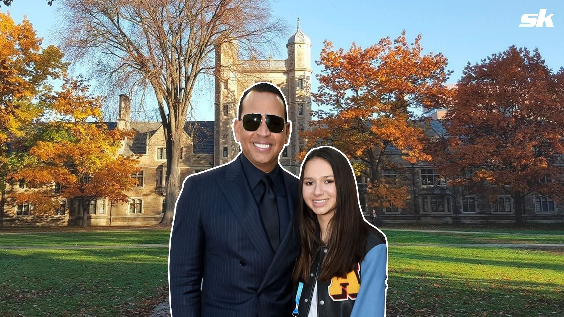 Alex Rodriguez was on the hunt for dinner with his daughter in Michigan