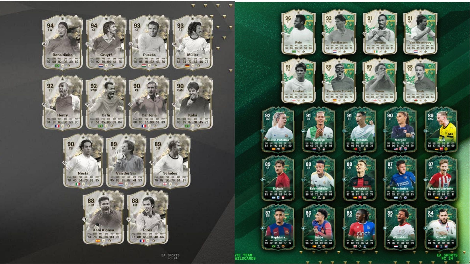 EA FC 24 88+ Base, Thunderstruck or Winter Wildcards Icon Player Pick SBC rewards 