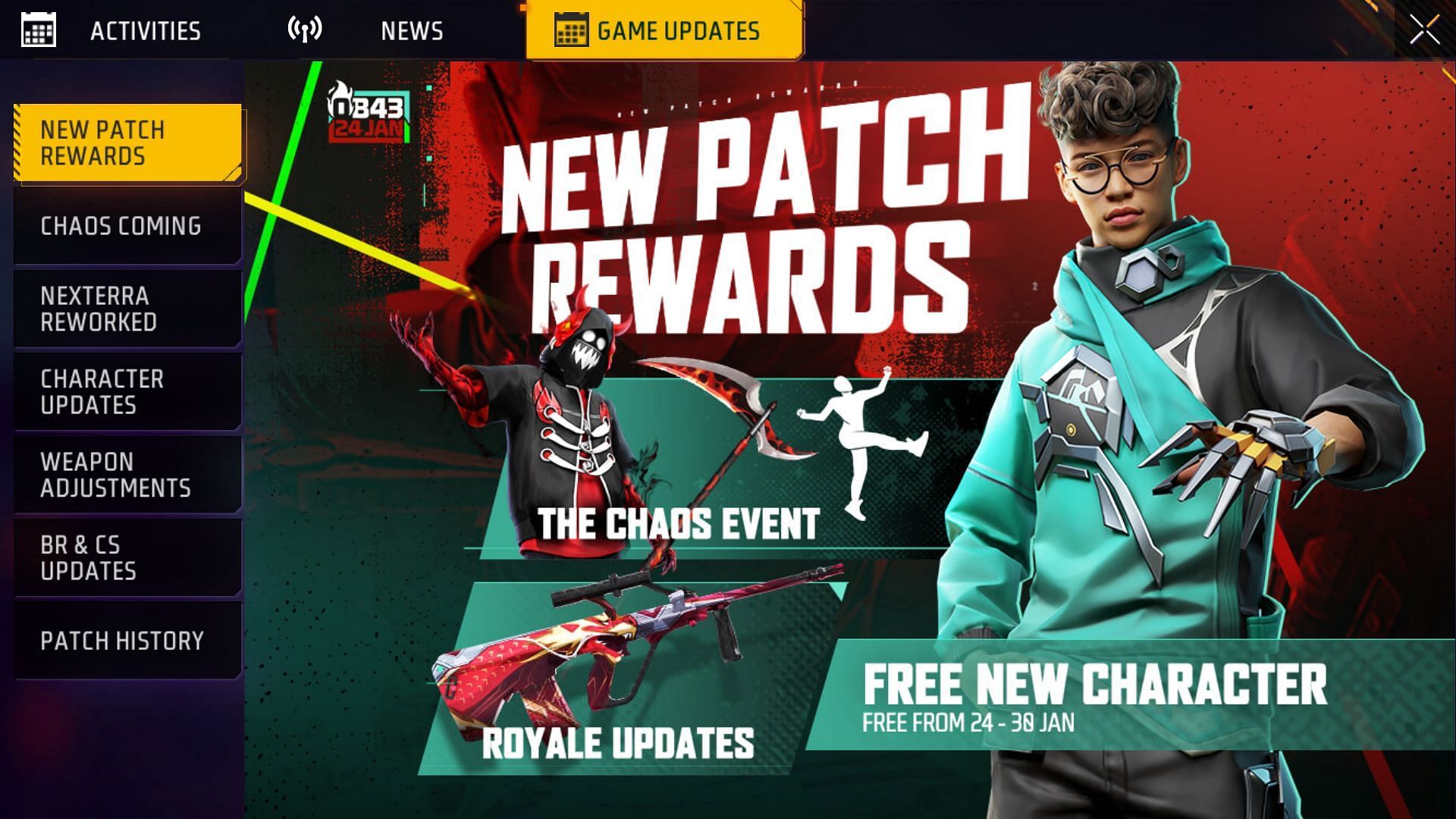 The update will be released soon (Image via Garena)