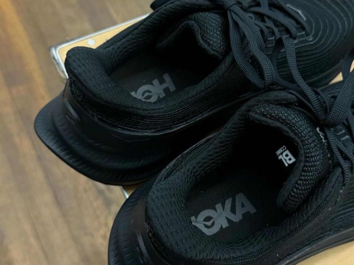 HOKA and BLACK COMME des GAR&Ccedil;ONS sneakers (Image via Twitter/@sneakerhack1)