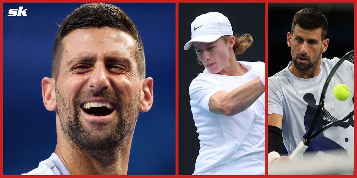 Dan Sweeny had a practice session with Novak Djokovic at the Australian Open.