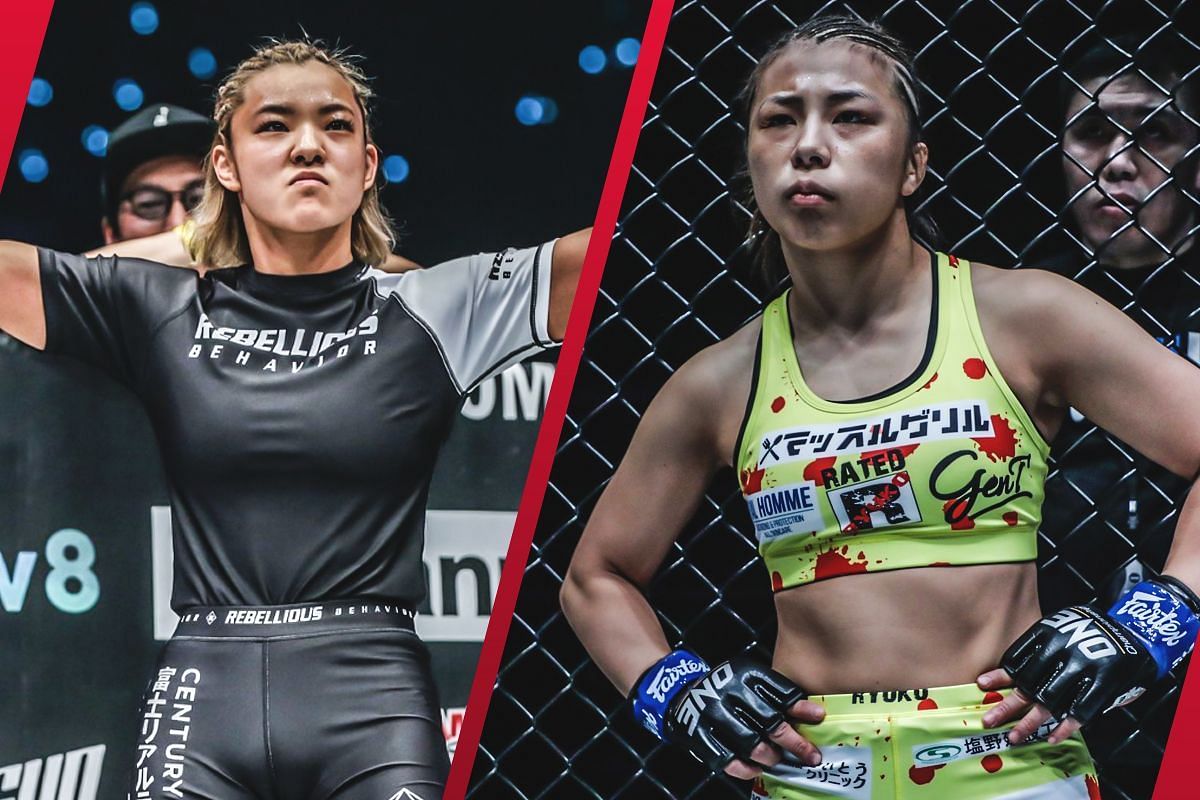 Left: Itsuki Hirata. Right: Ayaka Miura [Photos via: ONE Championship]