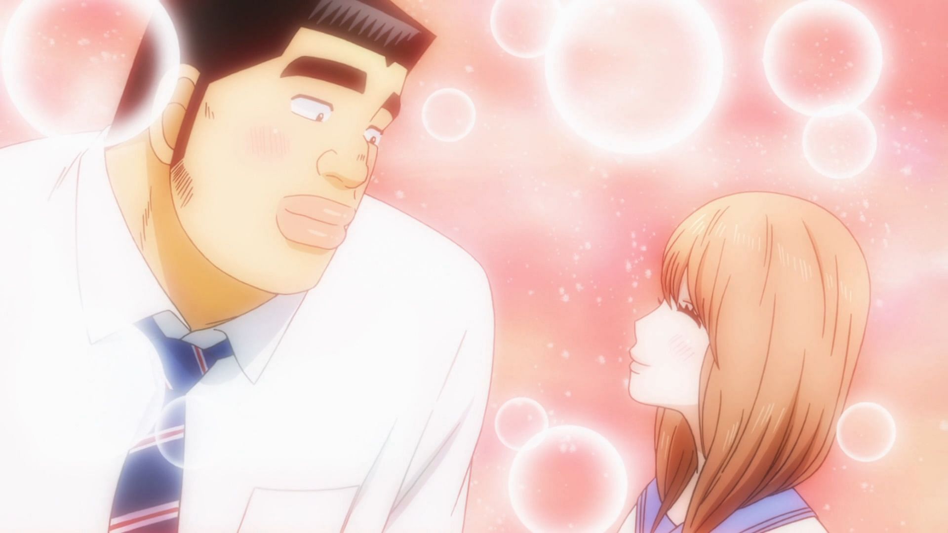 Takeo and Rinko as seen in My Love Story!! (Image via Madhouse)