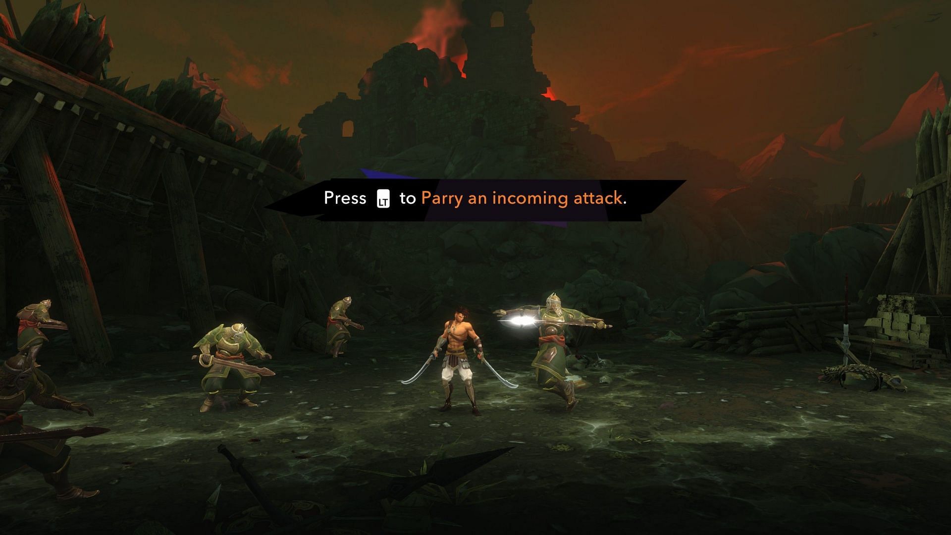 Parrying helps deal with enemies quicker (Screenshot from PoP The Lost Crown)