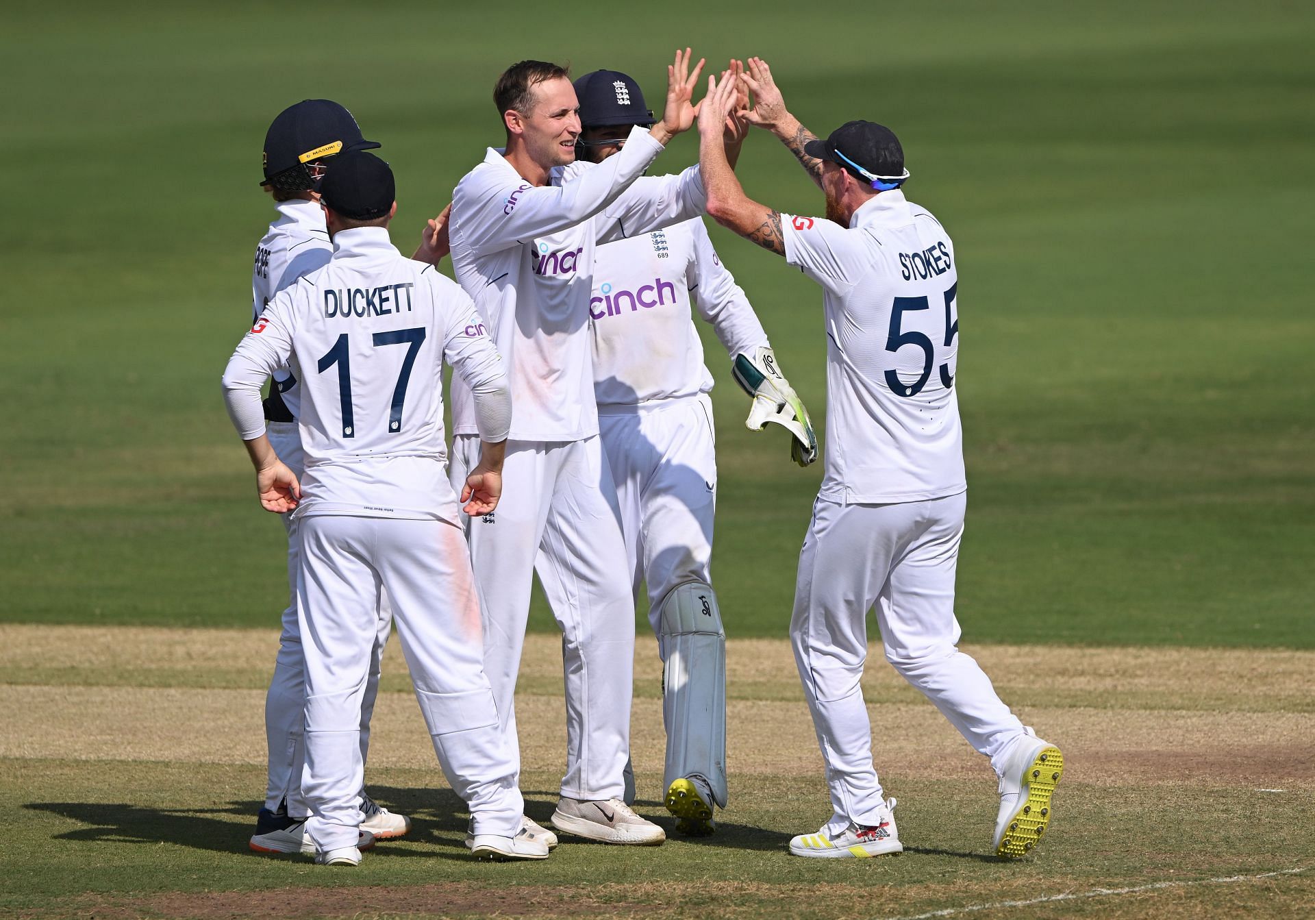 Debutant Tom Hartley claimed seven wickets in the second innings. (Pic: Getty Images)