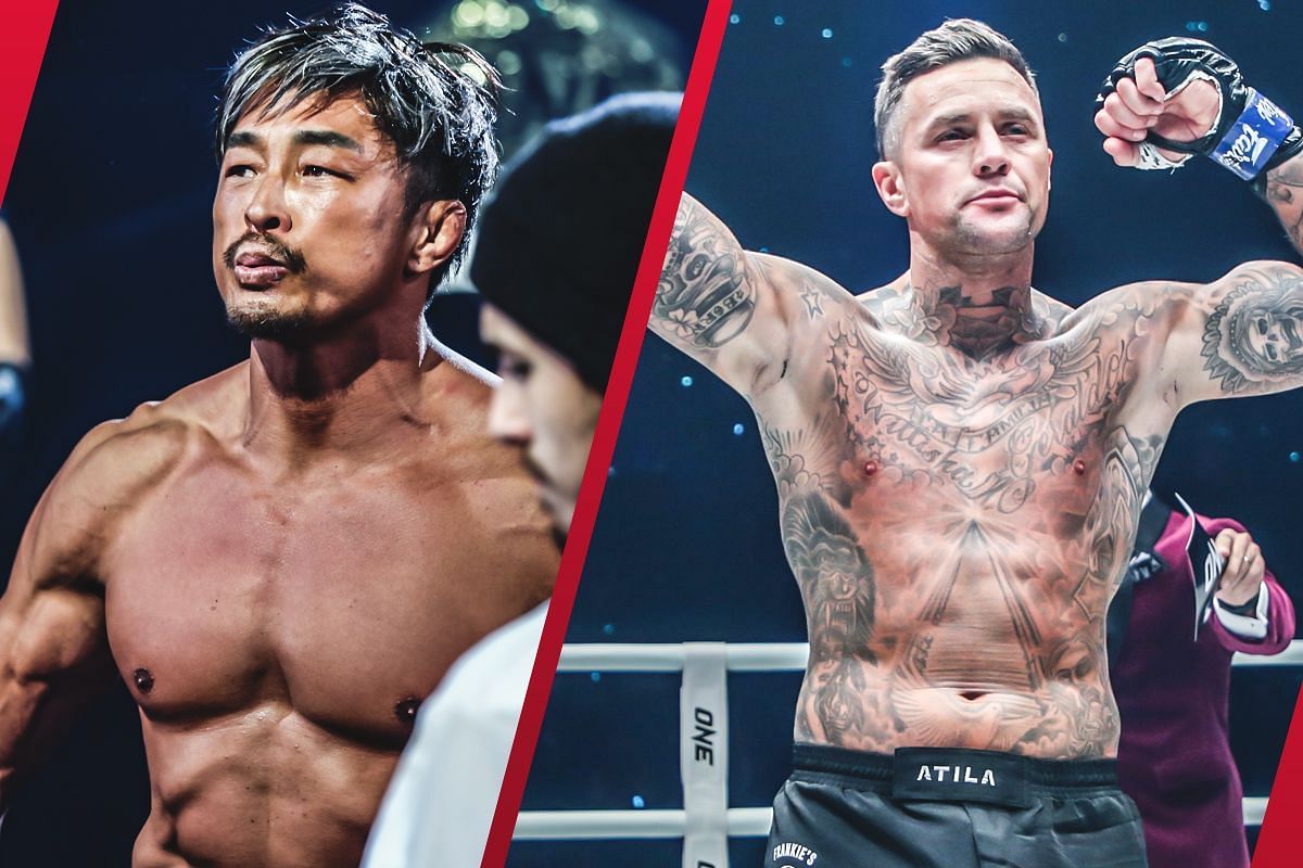 Sexyama (Left) came up short against Nieky Holzken (Right)
