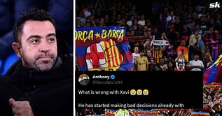 "Why did Xavi even ask Laporta to bring him" - Fans unhappy with Xavi as Barcelona star benched for Copa del Rey clash against Unionistas