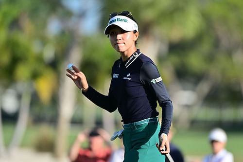 Lydia Ko is at joint thrid at the LPGA Drive-On Championship after three rounds