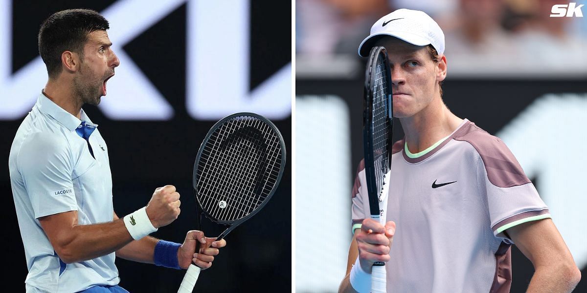 Novak Djokovic could face Jannik Sinner in the semifinals of the 2024 Australian Open.