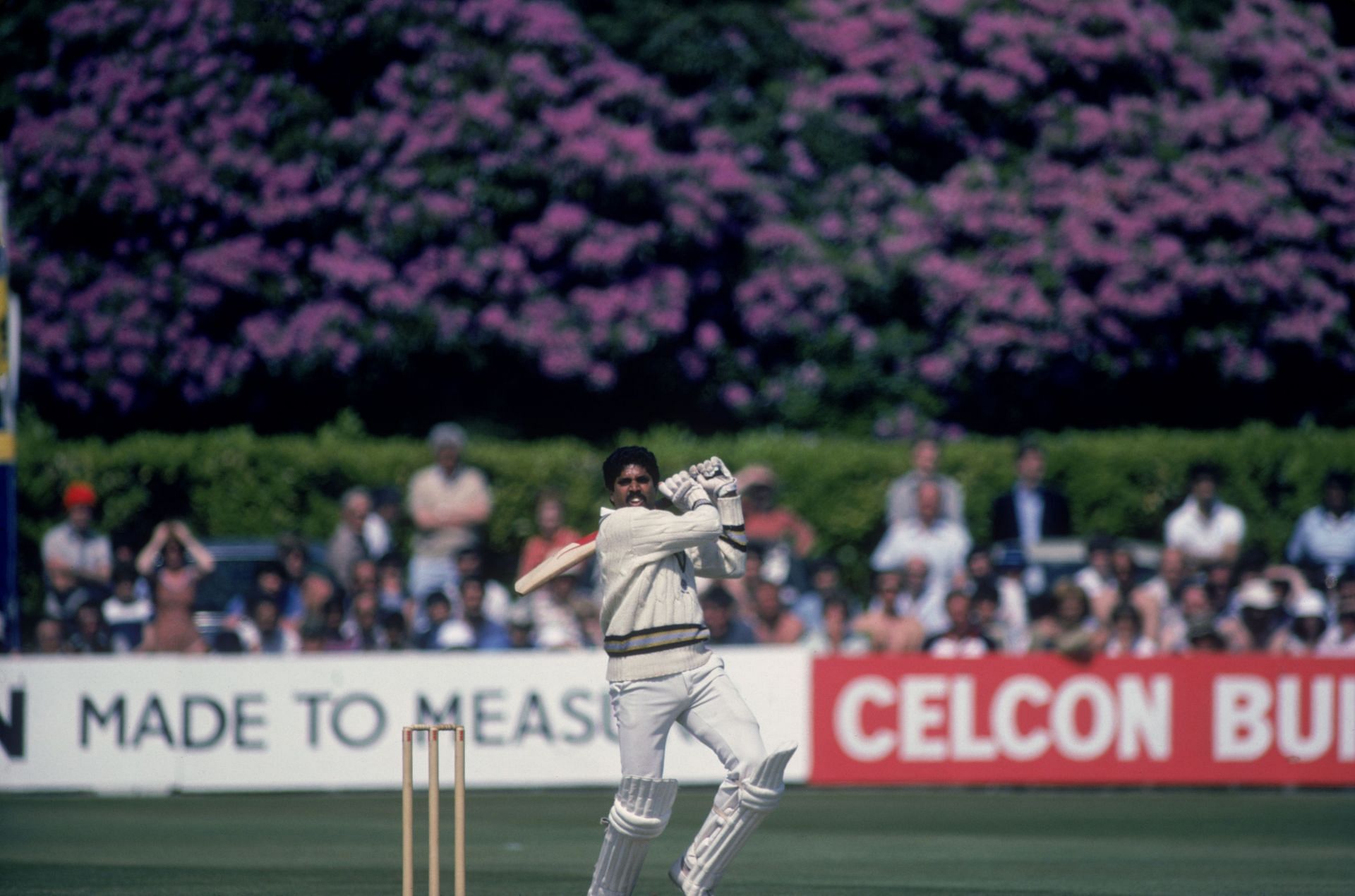 Kapil Dev hammerer 97 off 93 balls in the 1982 Oval Test. (Pic: Getty Images)