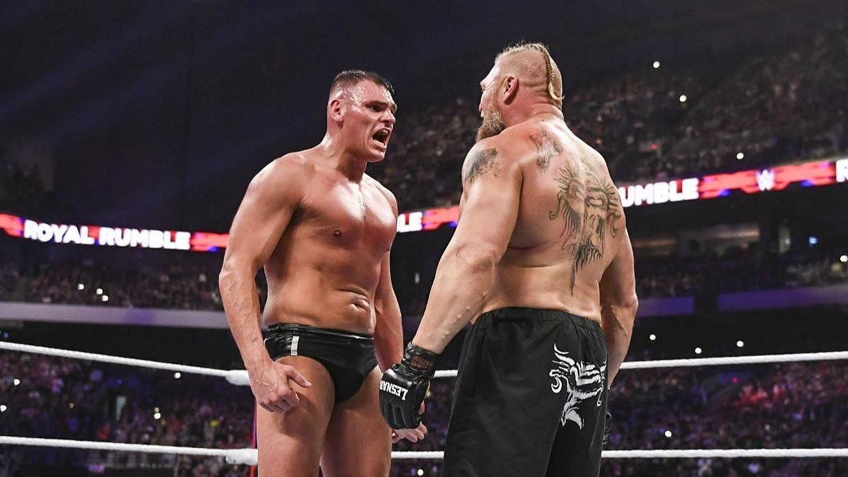 Gunther and Brock Lesnar could confront each other at WWE Royal Rumble 2024