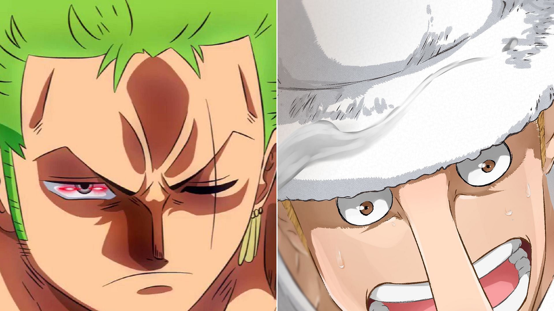 Zoro stopped Kaku in Egghead (Image via Shueisha/Colored by JLjarx)