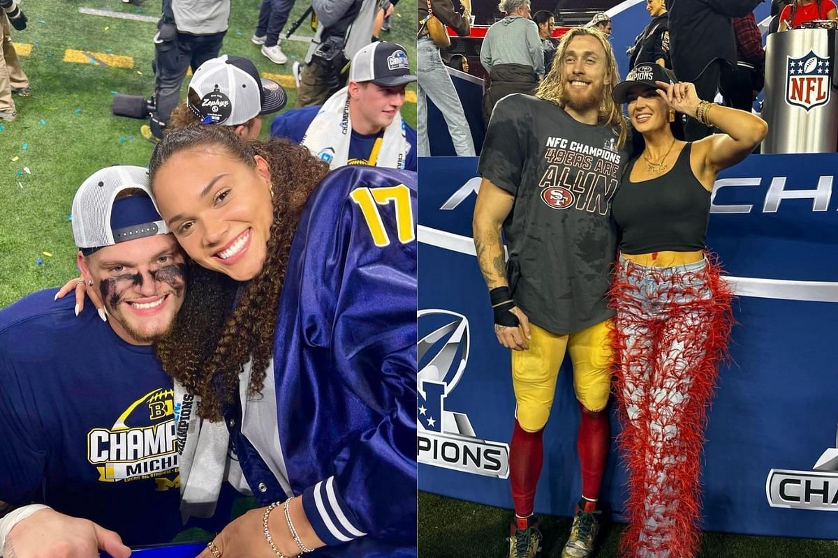 Michigan DE Braiden McGregor&rsquo;s GF Kendall gushes over $50M worth George Kittle&rsquo;s adorable post-game snaps