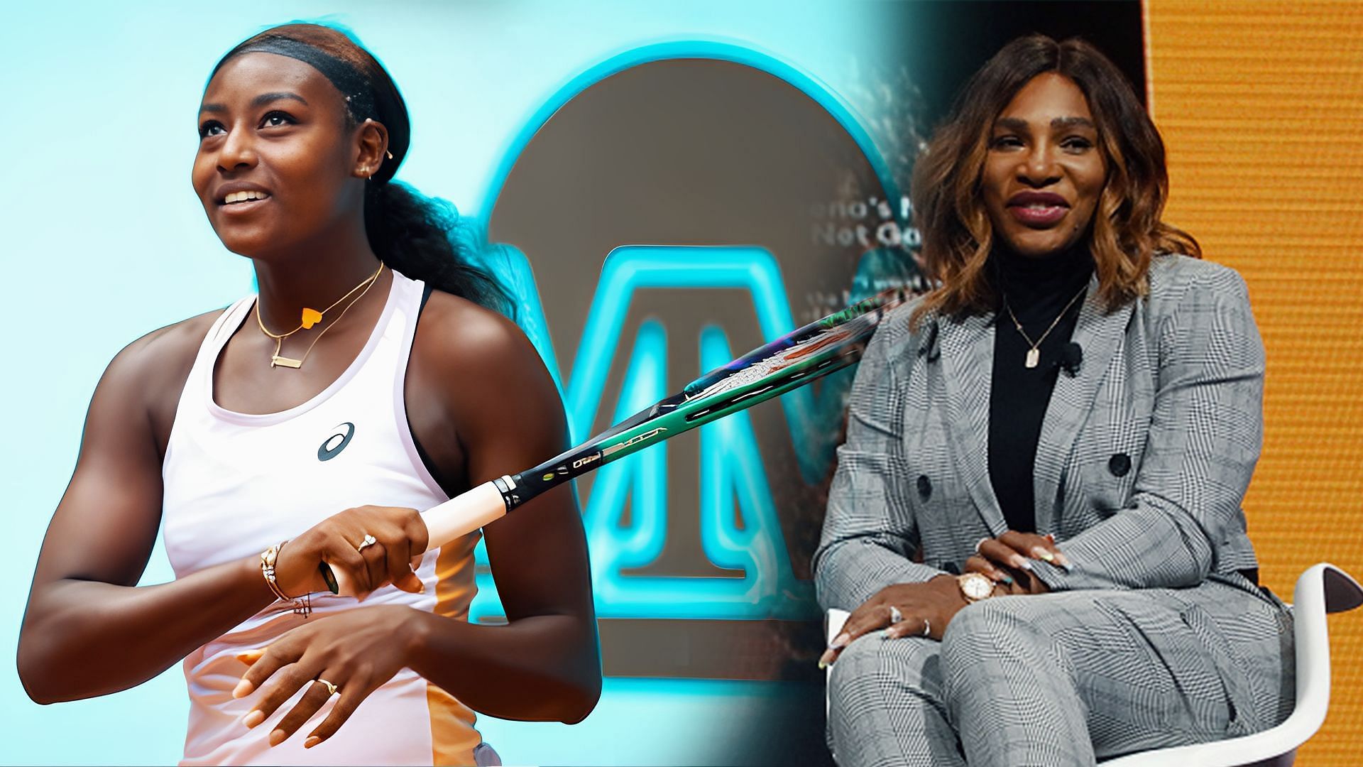 Alycia Parks(left) and Serena Williams(right)