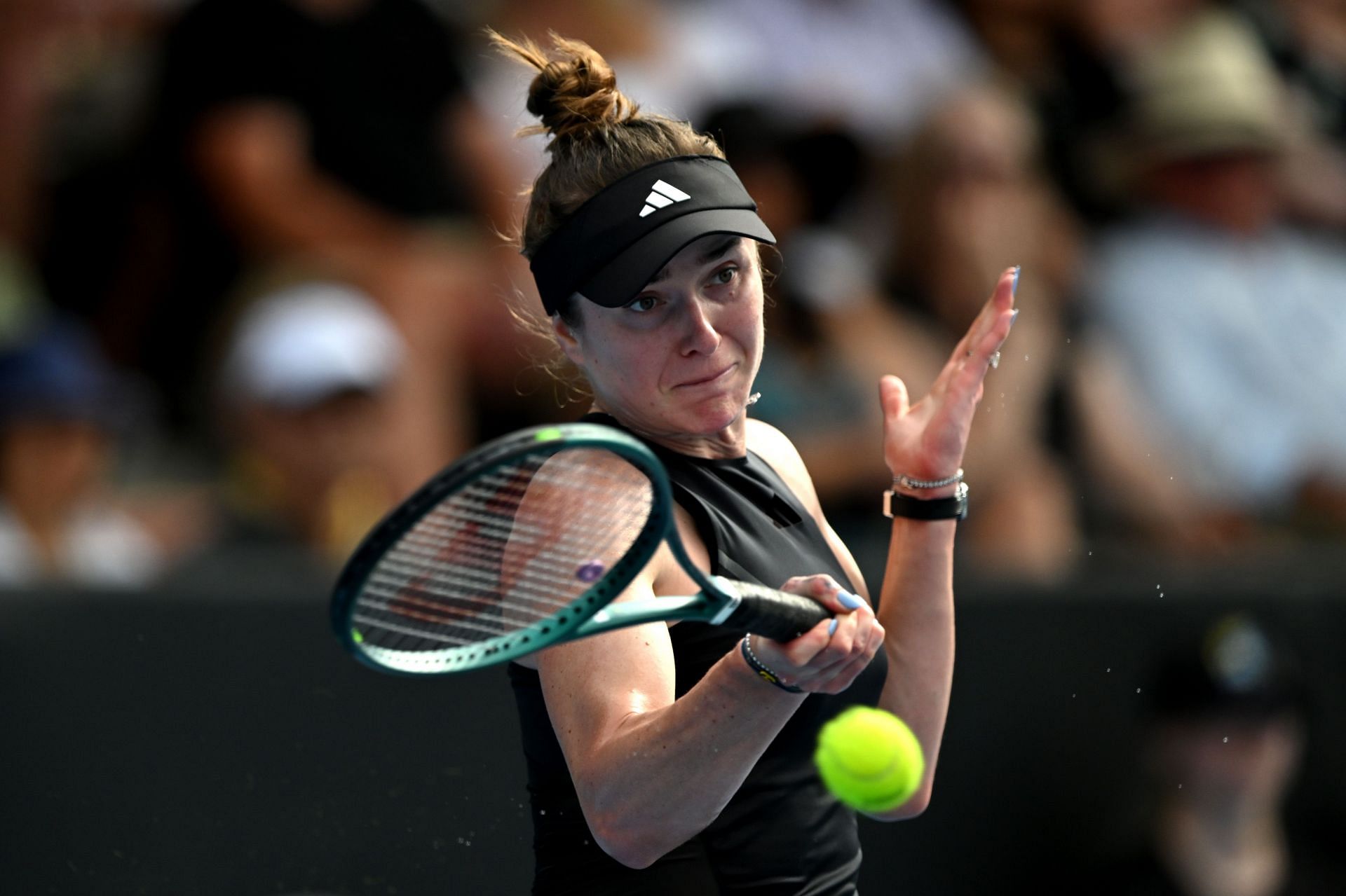 Elina Svitolina in action at the 2024 Women&#039;s ASB Classic