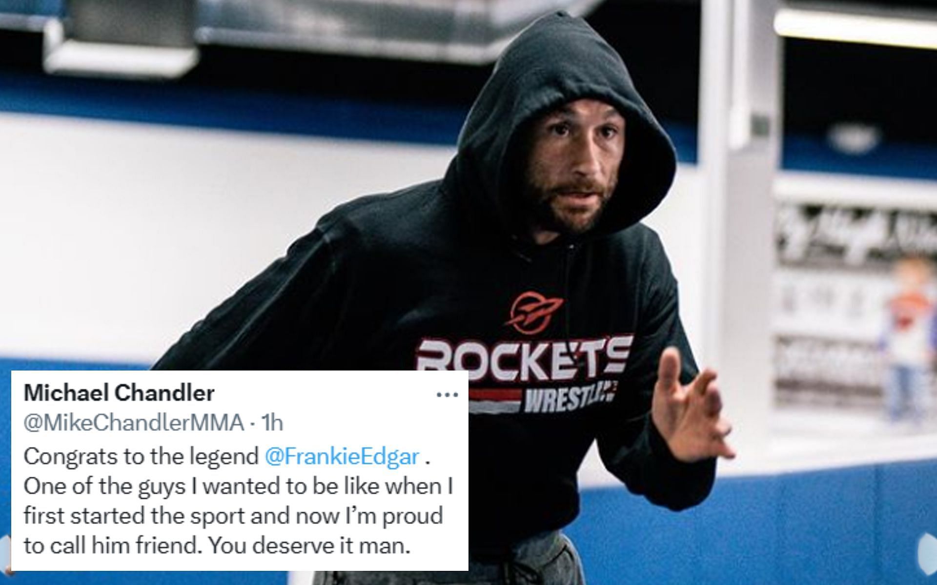 Fellow MMA fighters were happy for Frankie Edgar