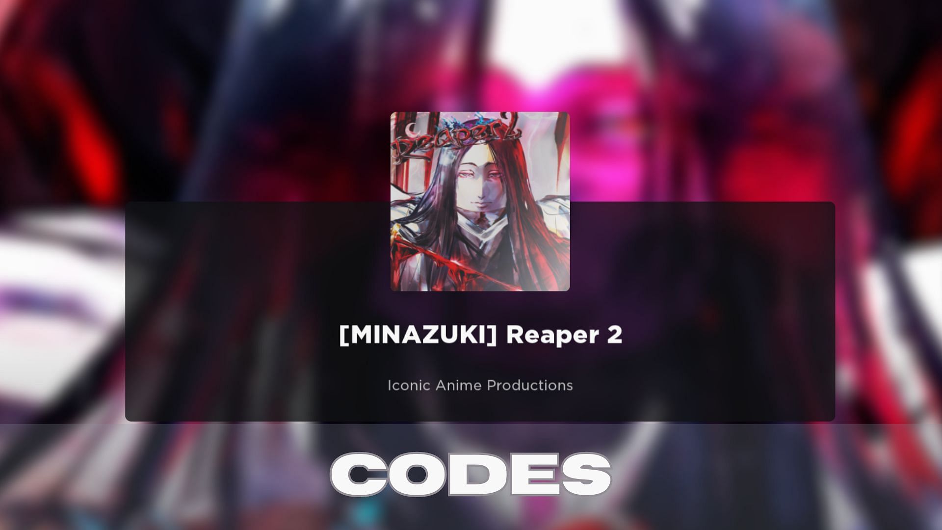 Reaper 2 title screen with codes