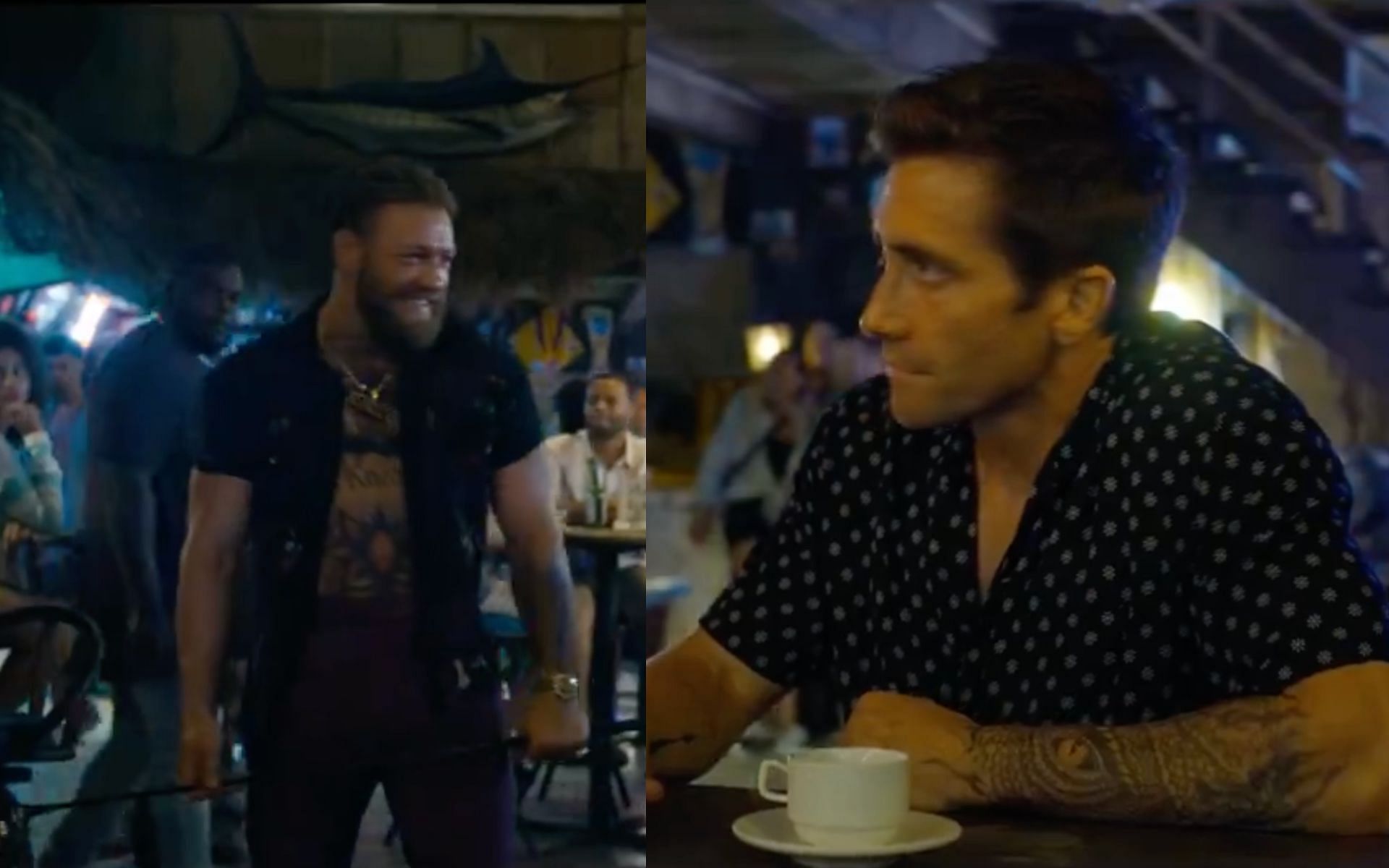 Conor McGregor and Jake Gyllenhaal in the trailer for the Road House remake (Image Courtesy - @PrimeVideo on X/Twitter)