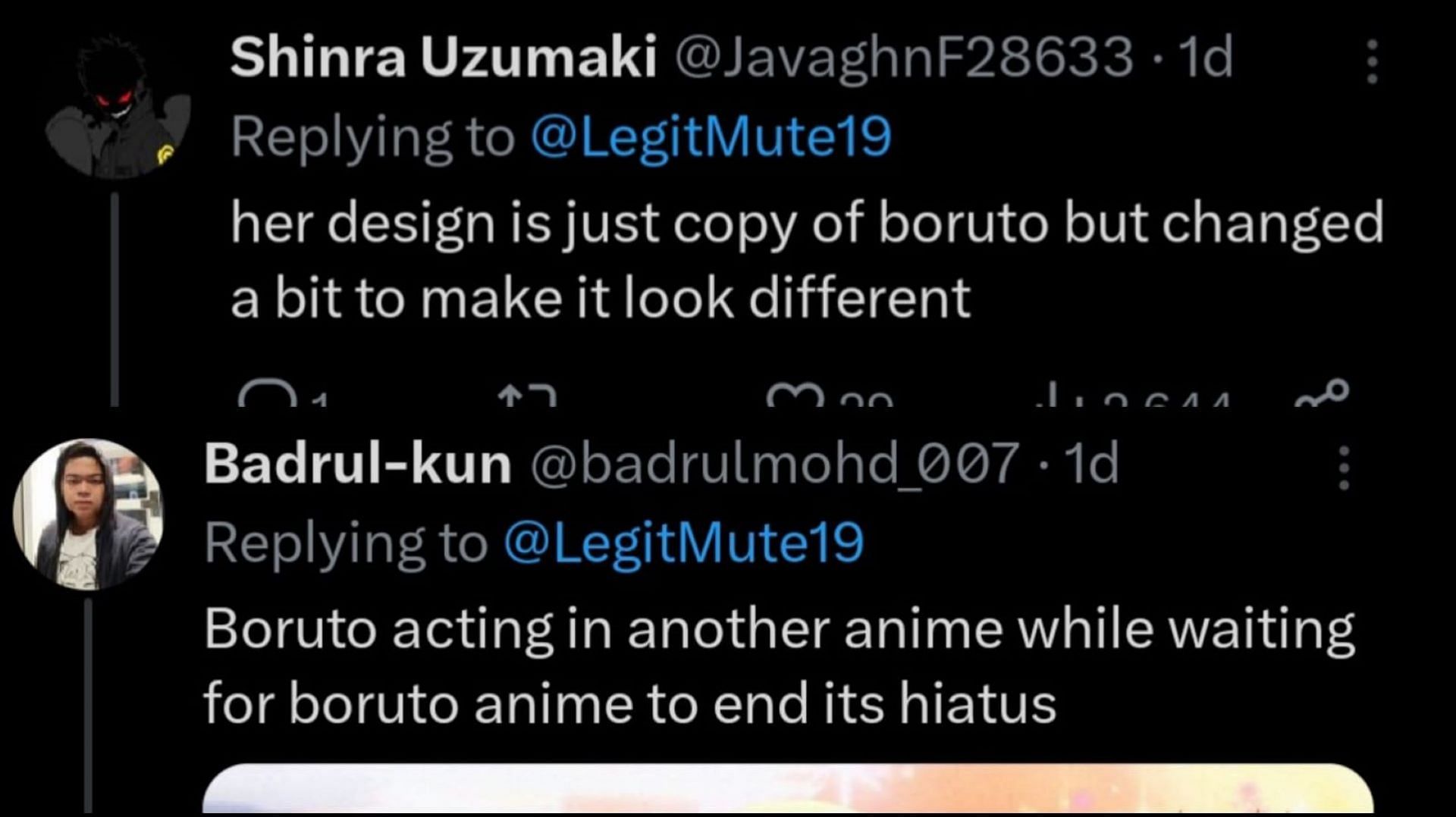 Fans slander Boruto (Image via X/Twitter)